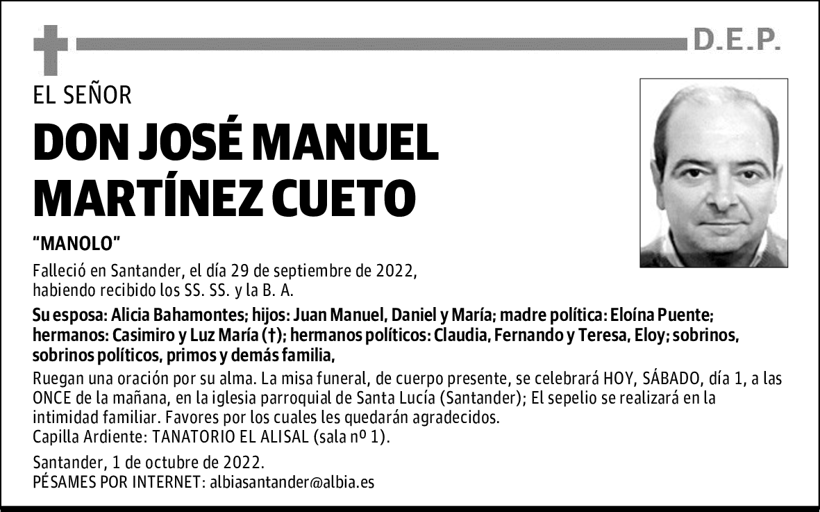 DON JOSÉ MANUEL MARTÍNEZ CUETO