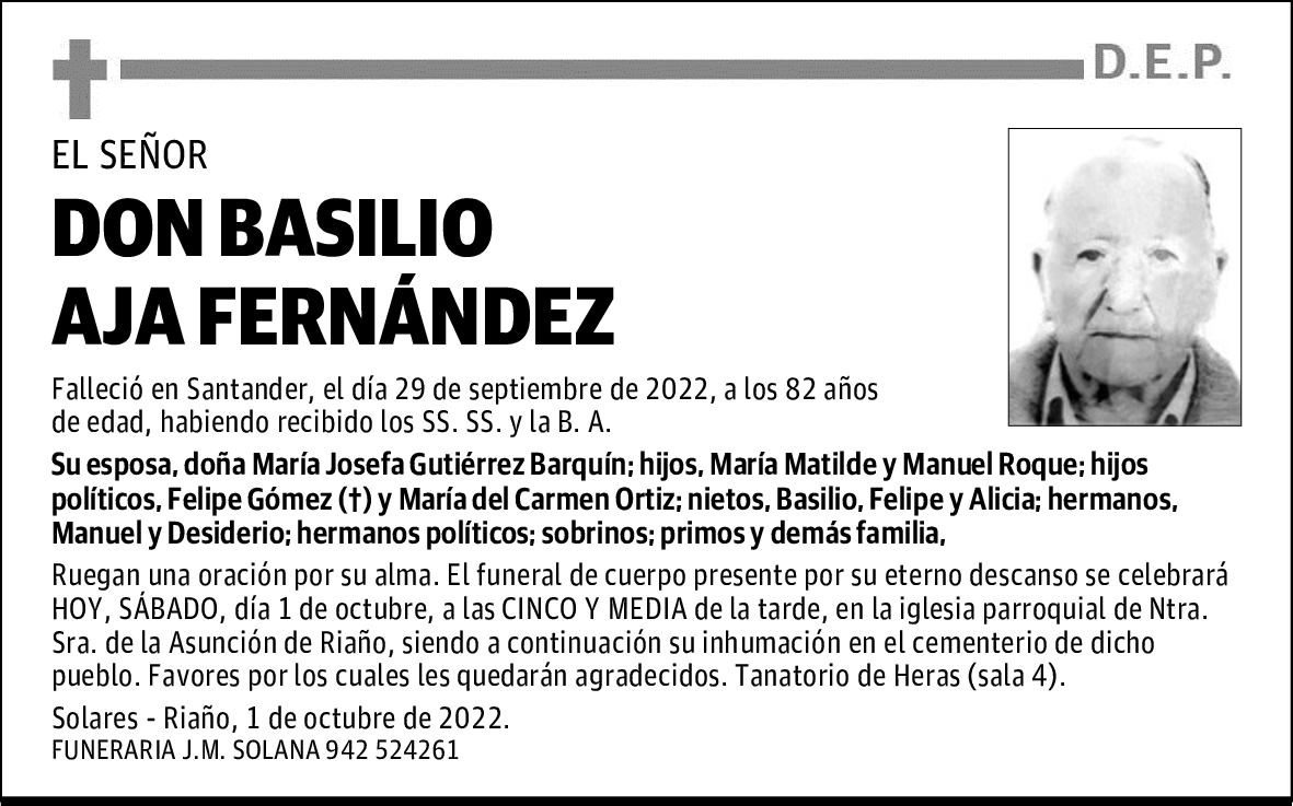 DON BASILIO AJA FERNÁNDEZ