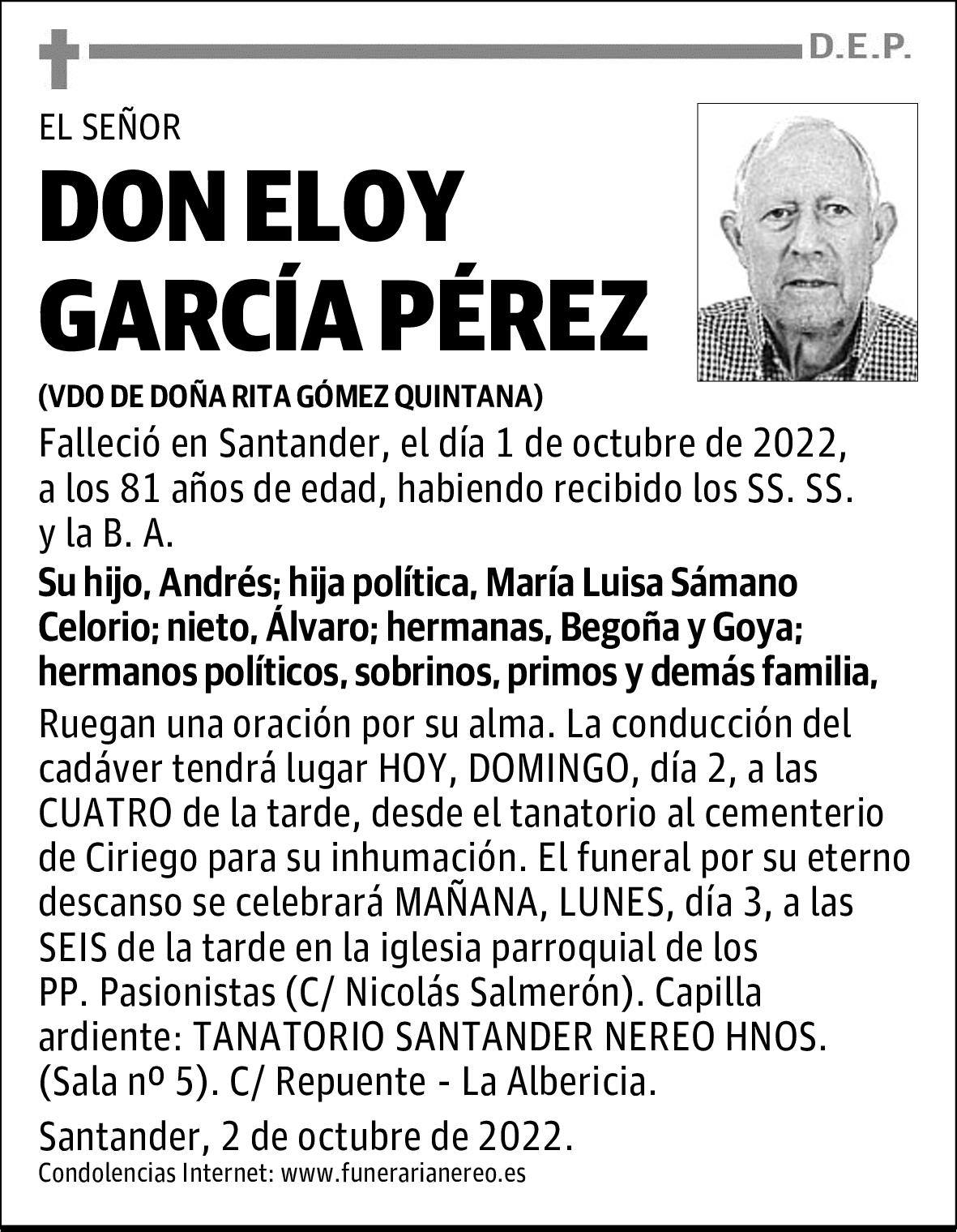 DON ELOY GARCÍA PÉREZ