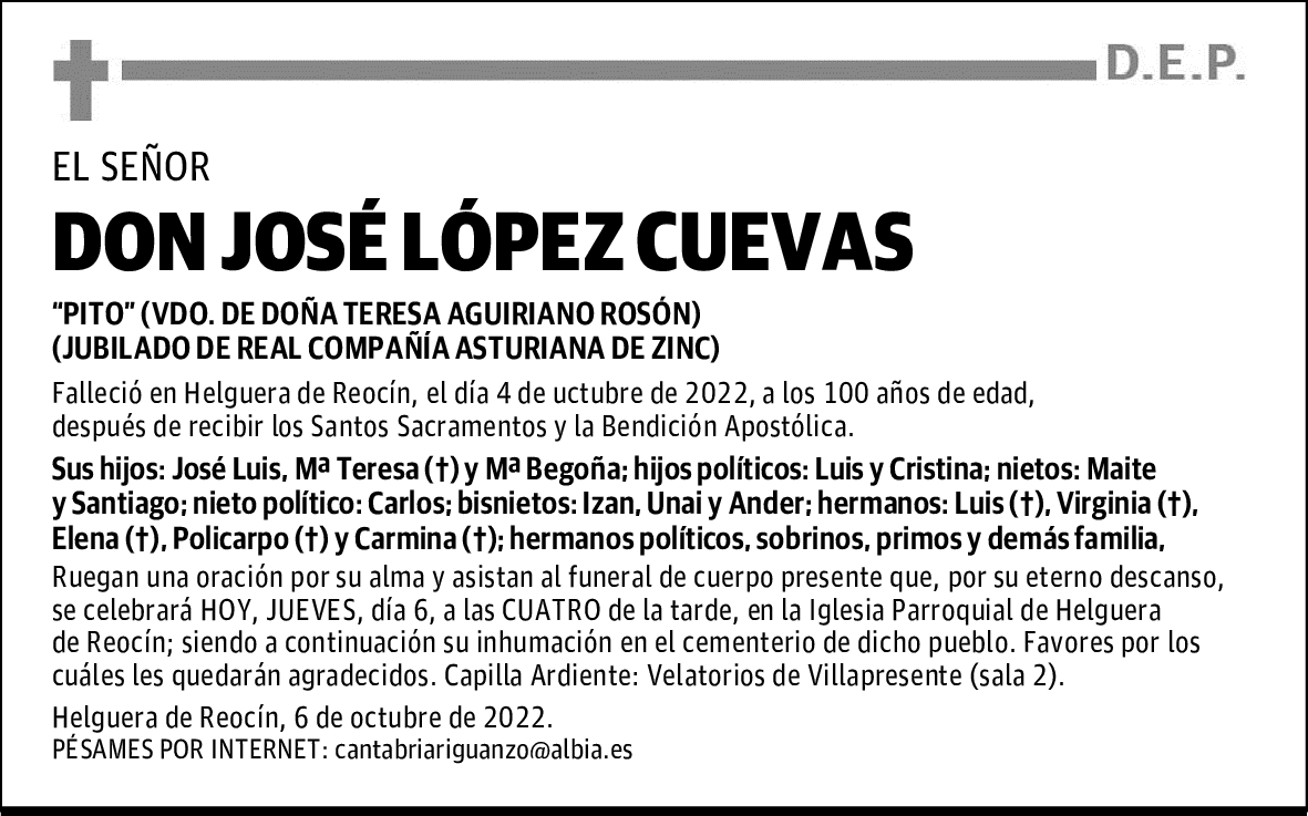 DON JOSÉ LÓPEZ CUEVAS