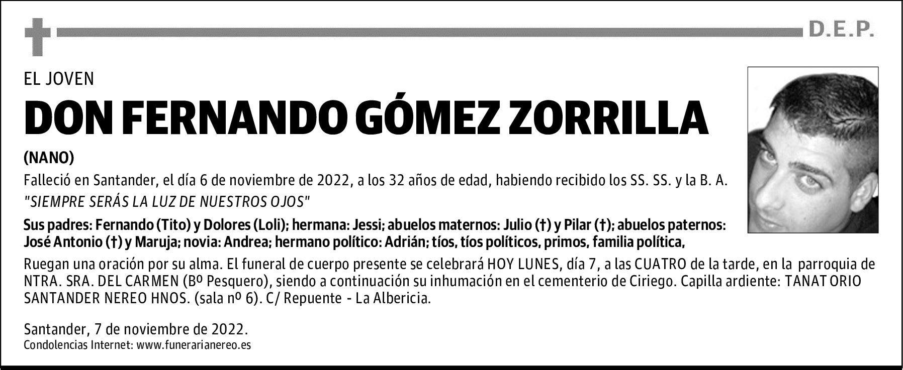DON FERNANDO GÓMEZ ZORRILLA