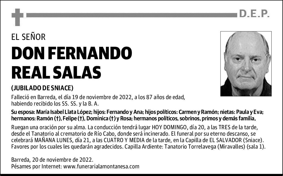 DON FERNANDO REAL SALAS