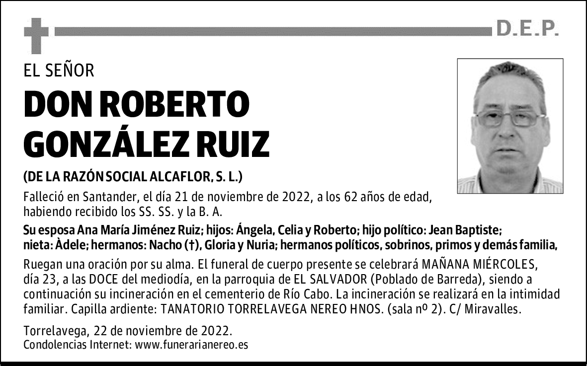 DON ROBERTO GONZÁLEZ RUIZ