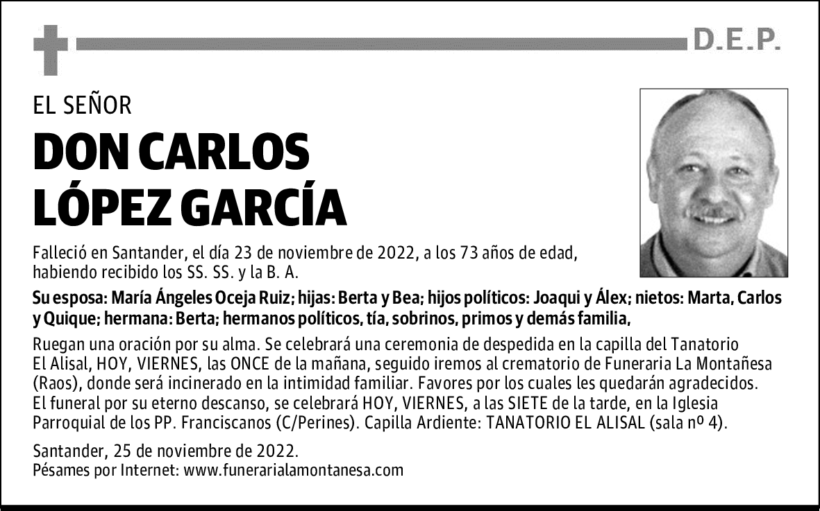 DON CARLOS LÓPEZ GARCÍA