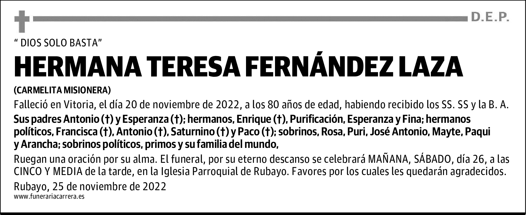 TERESA FERNÁNDEZ LAZA