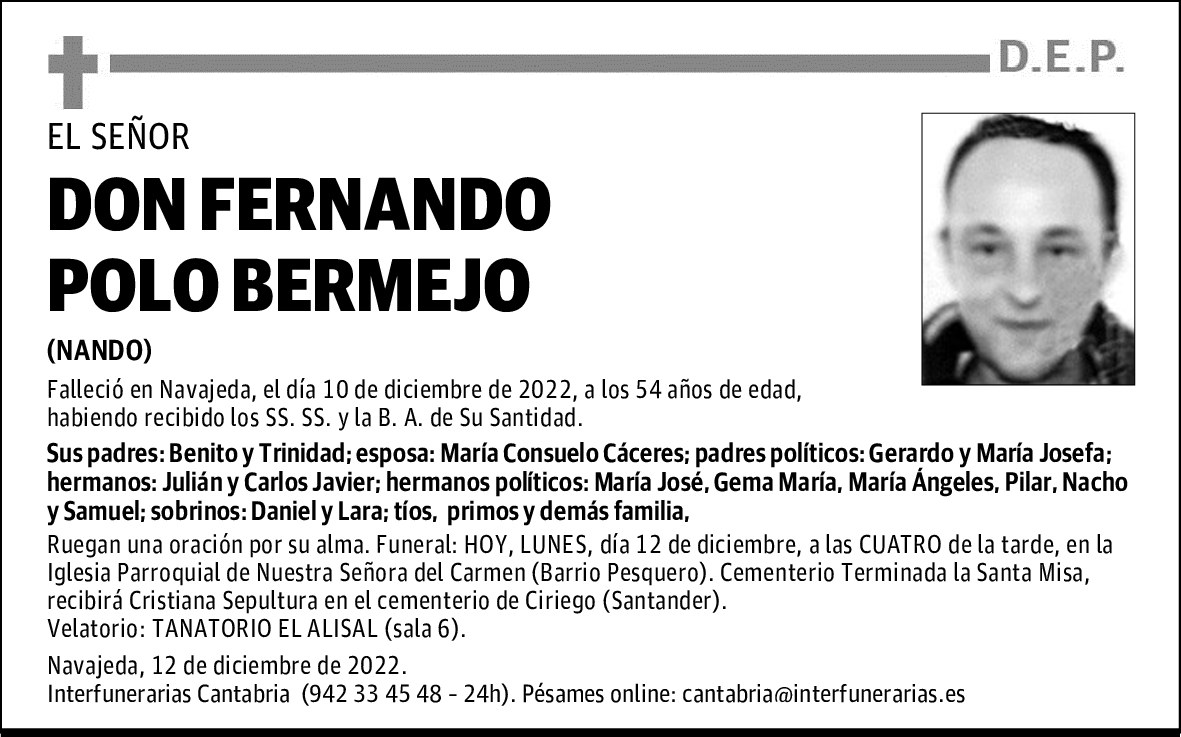 DON FERNANDO POLO BERMEJO