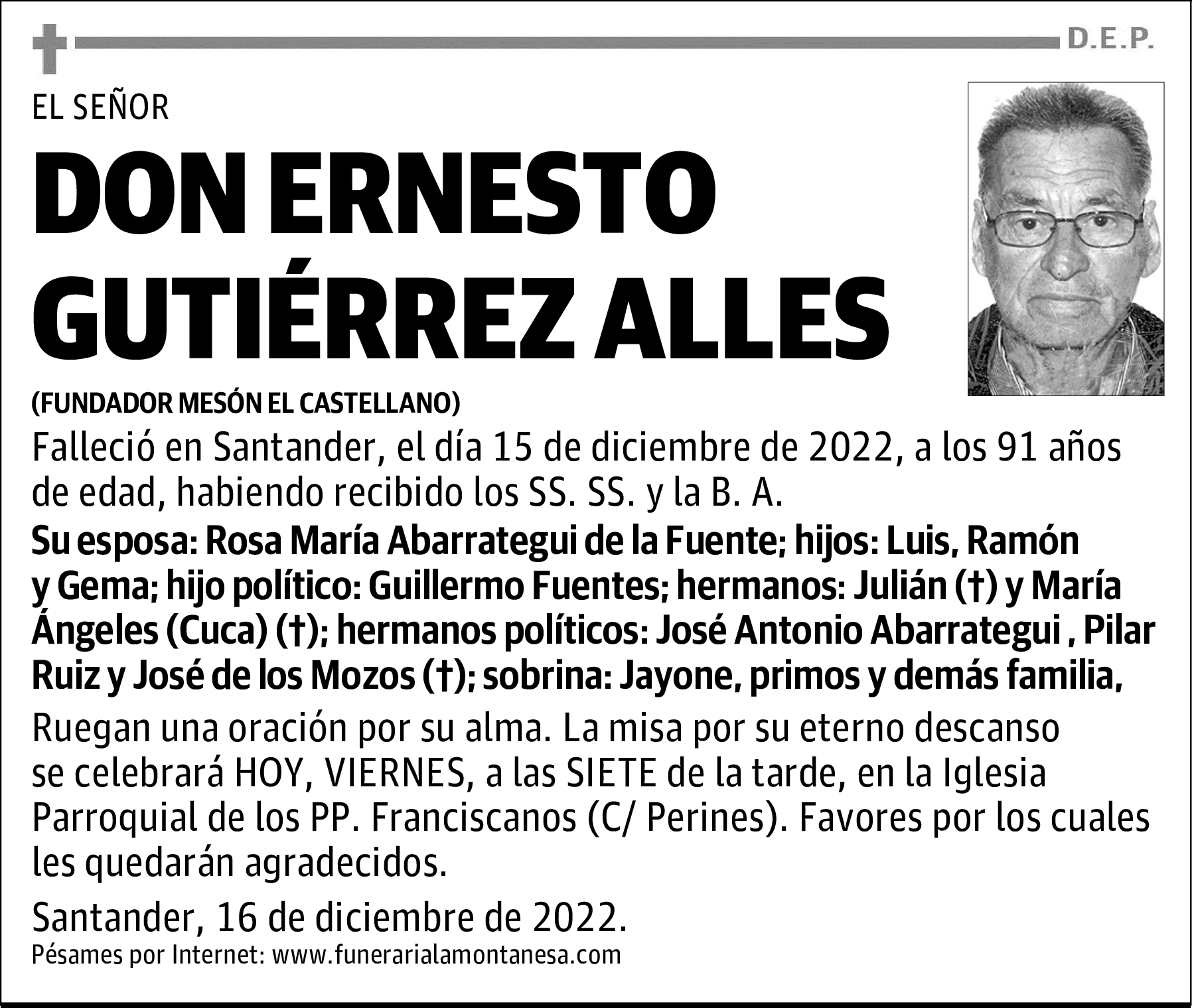 DON ERNESTO GUTIÉRREZ ALLES