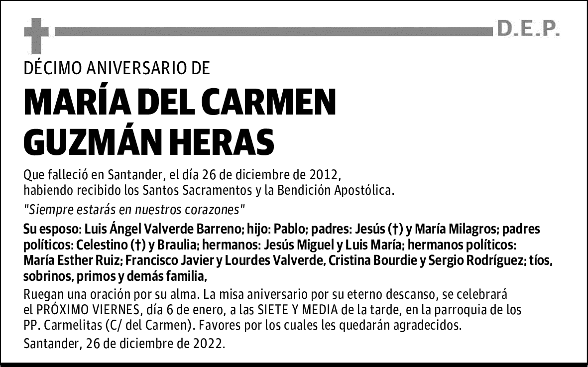 MARÍA DEL CARMEN GUZMÁN HERAS