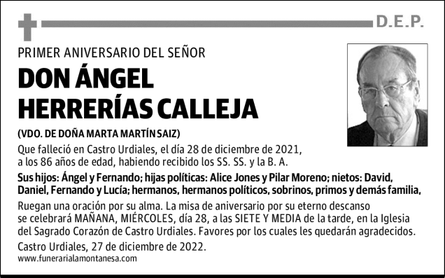 DON ÁNGEL HERRERÍAS CALLEJA