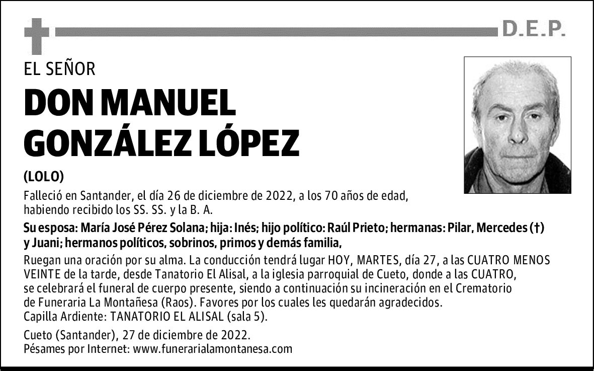 DON MANUEL GONZÁLEZ LÓPEZ