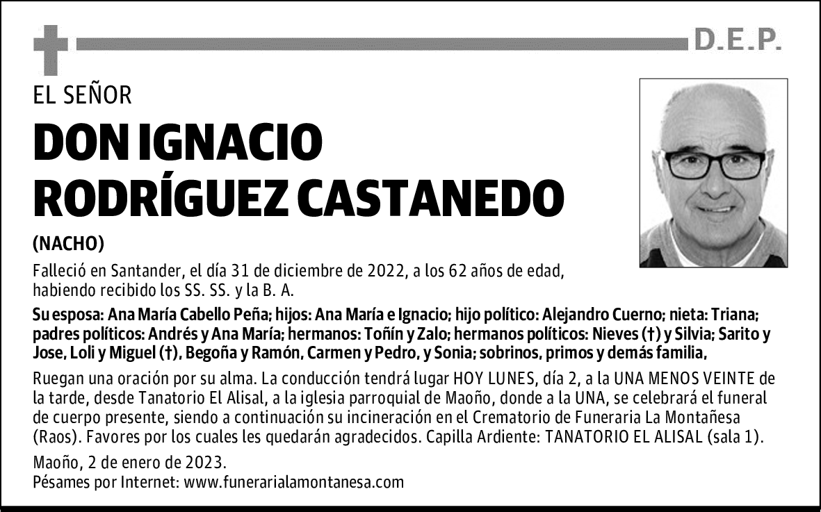 DON IGNACIO RODRÍGUEZ CASTANEDO