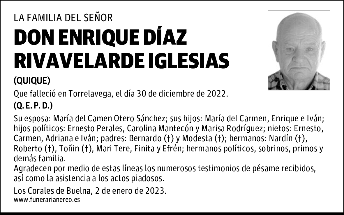 DON ENRIQUE DÍAZ RIVAVELARDE IGLESIAS
