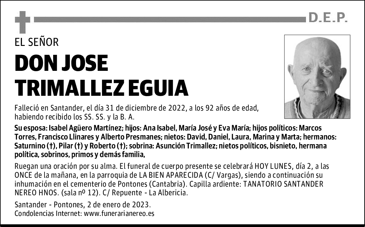 DON JOSE TRIMALLEZ EGUIA