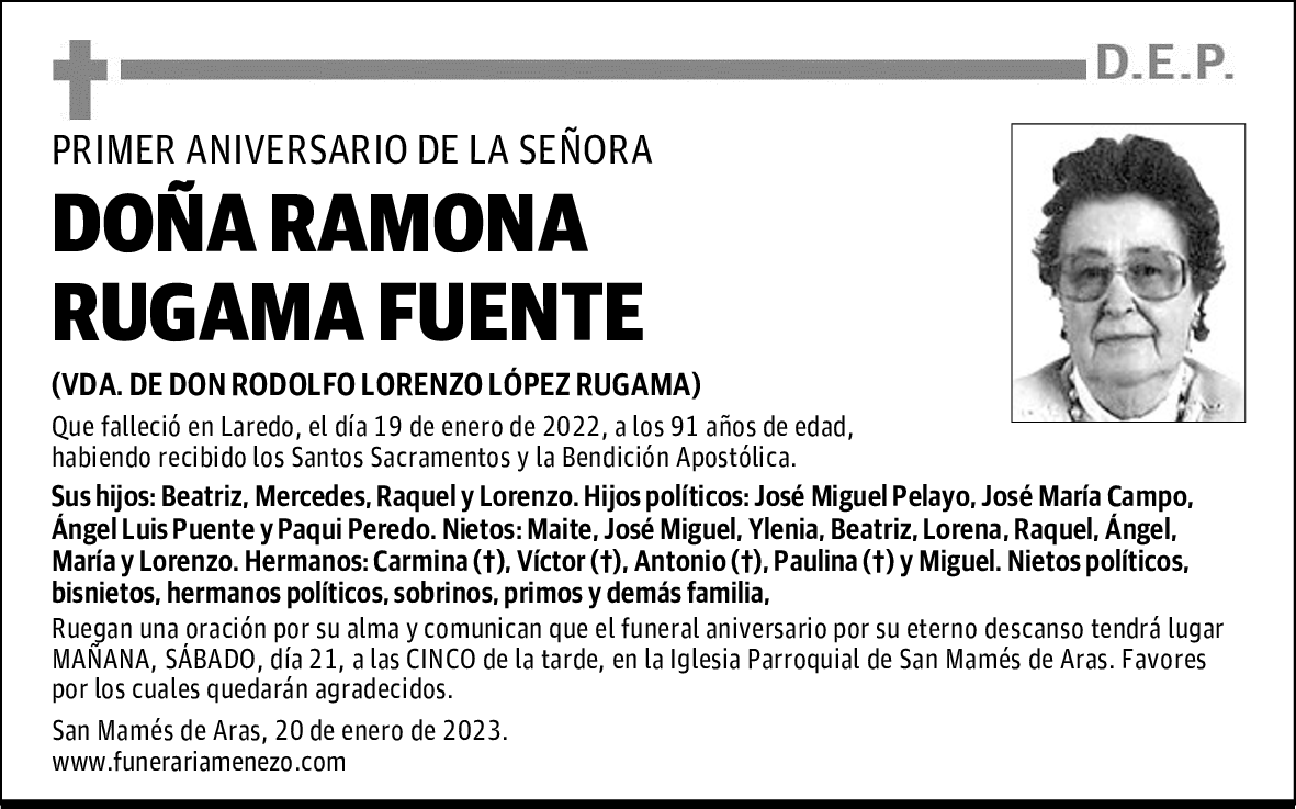 DOÑA RAMONA RUGAMA FUENTE