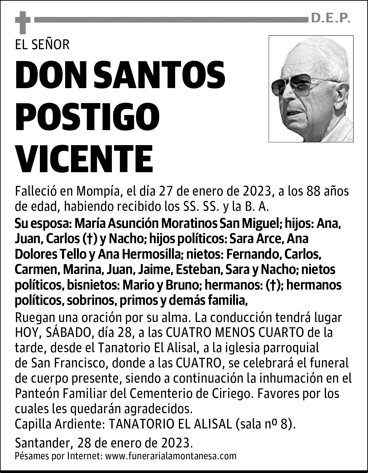 DON SANTOS POSTIGO VICENTE