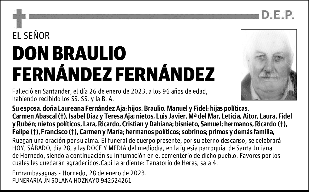 DON BRAULIO FERNÁNDEZ FERNÁNDEZ