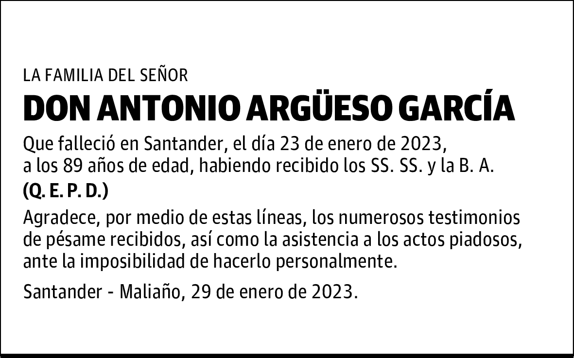 DON ANTONIO ARGÜESO GARCÍA