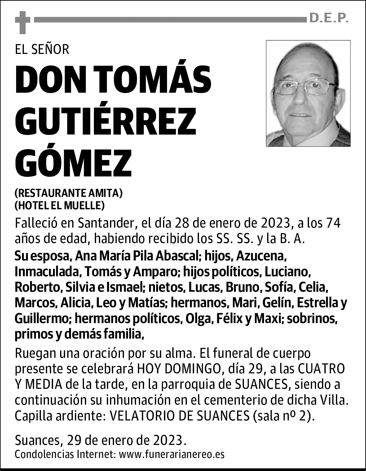 DON TOMÁS GUTIÉRREZ GÓMEZ