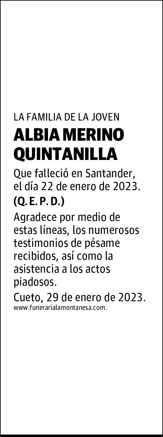 ALBIA MERINO QUINTANILLA
