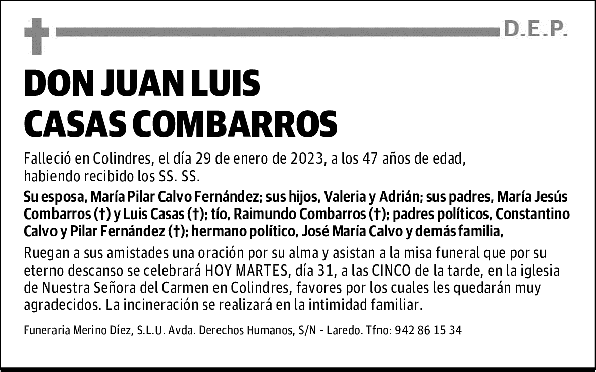 DON JUAN LUIS CASAS COMBARROS