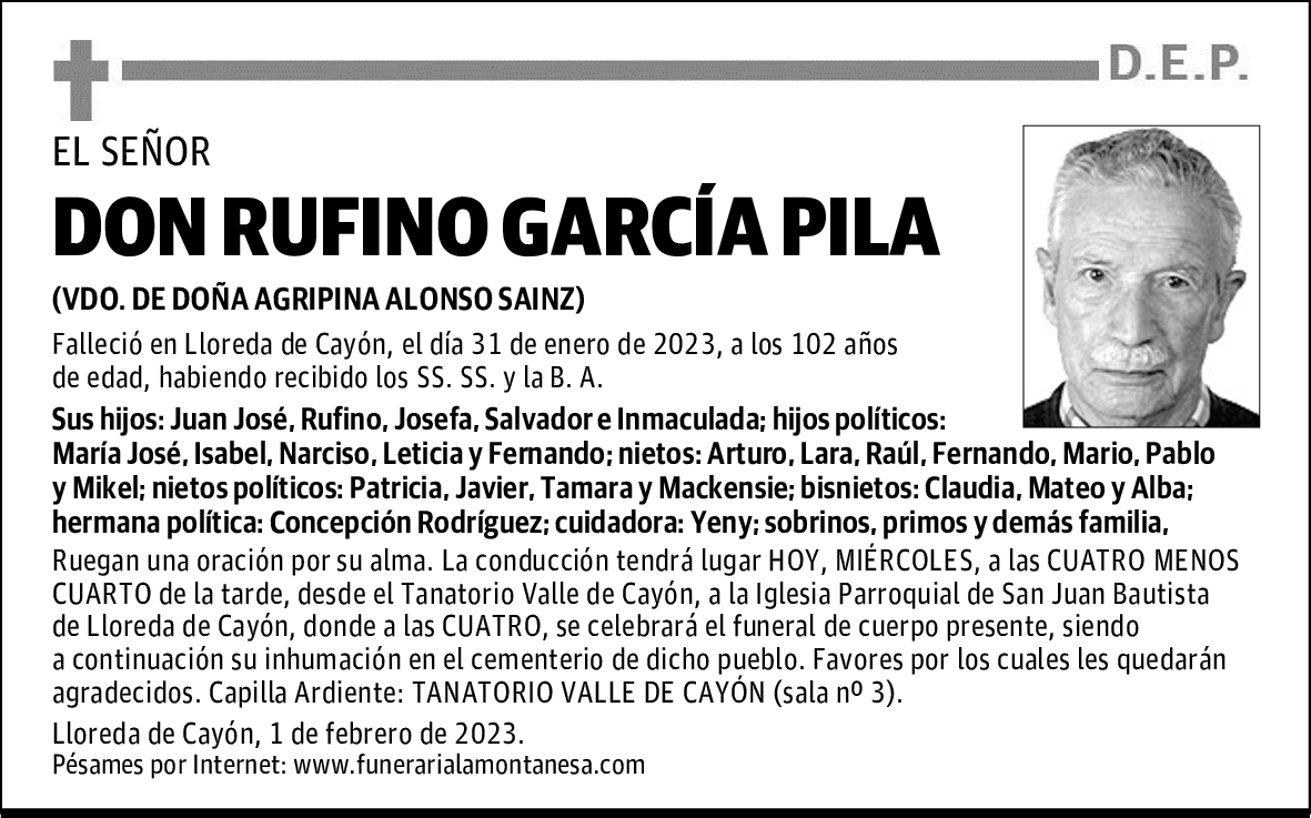 DON RUFINO GARCÍA PILA