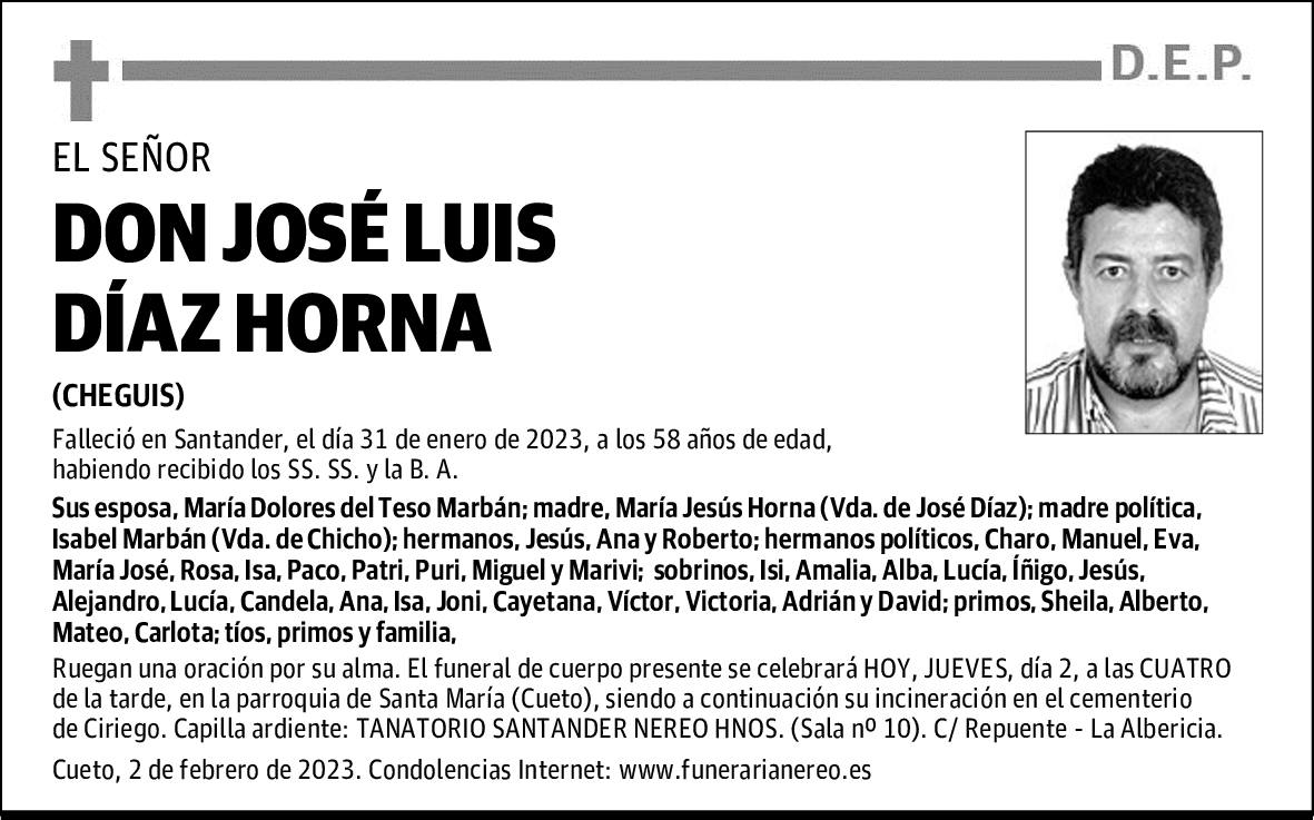 DON JOSÉ LUIS DÍAZ HORNA