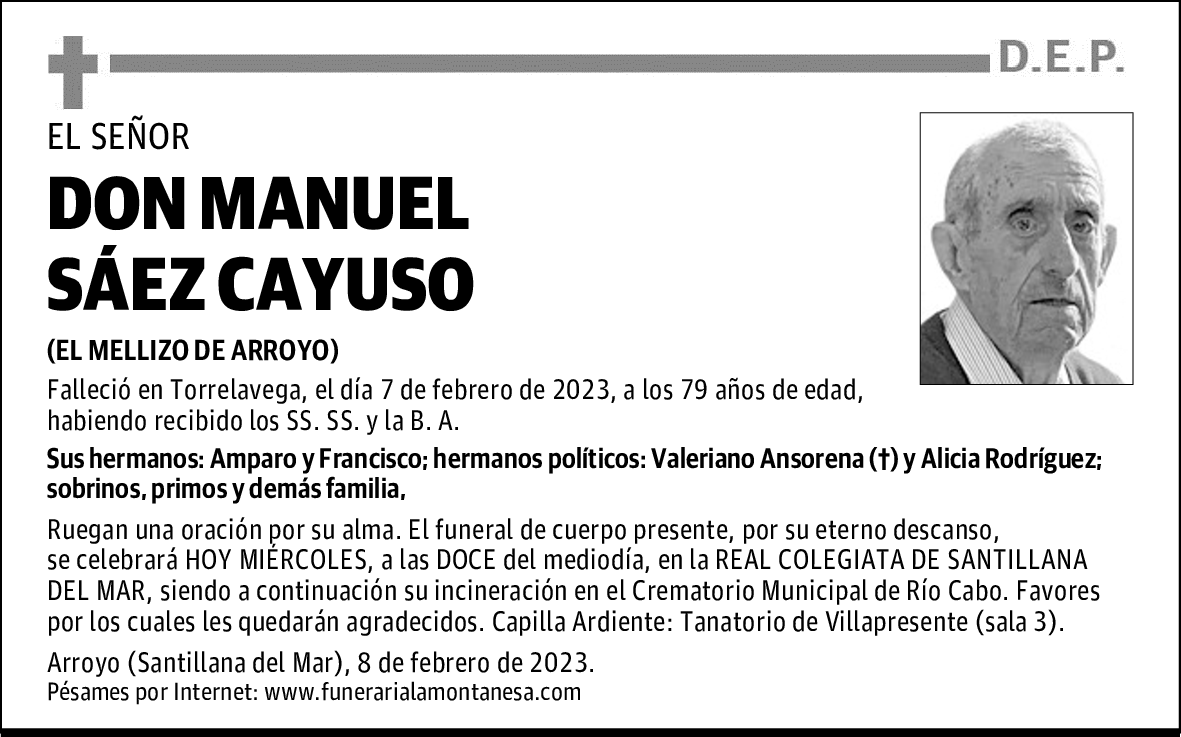 DON MANUEL SÁEZ CAYUSO