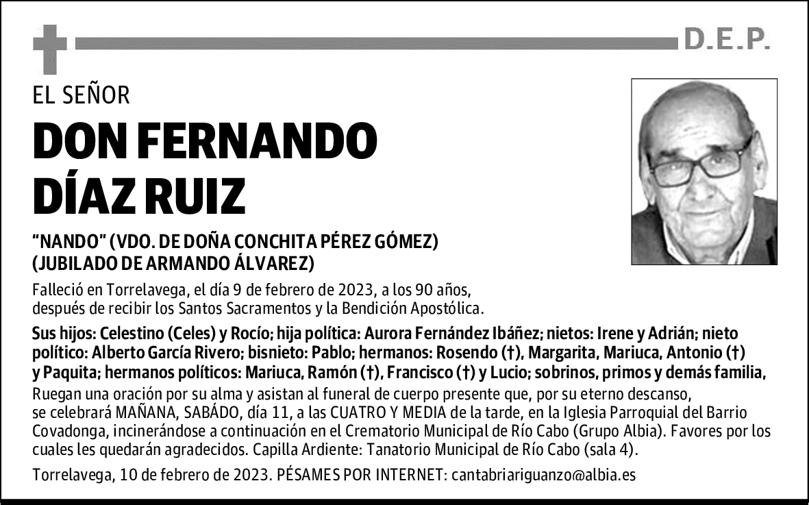 DON FERNANDO DÍAZ RUIZ