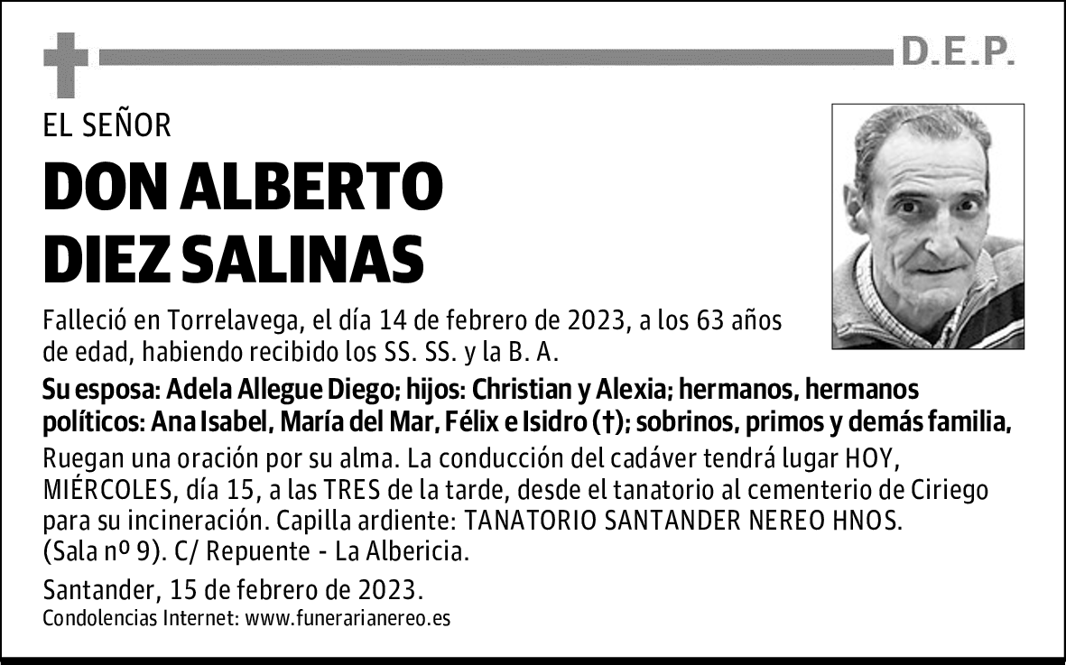 DON ALBERTO DIEZ SALINAS