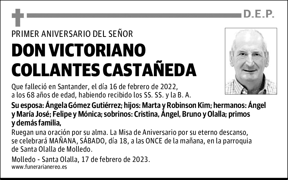 DON VICTORIANO COLLANTES CASTAÑEDA