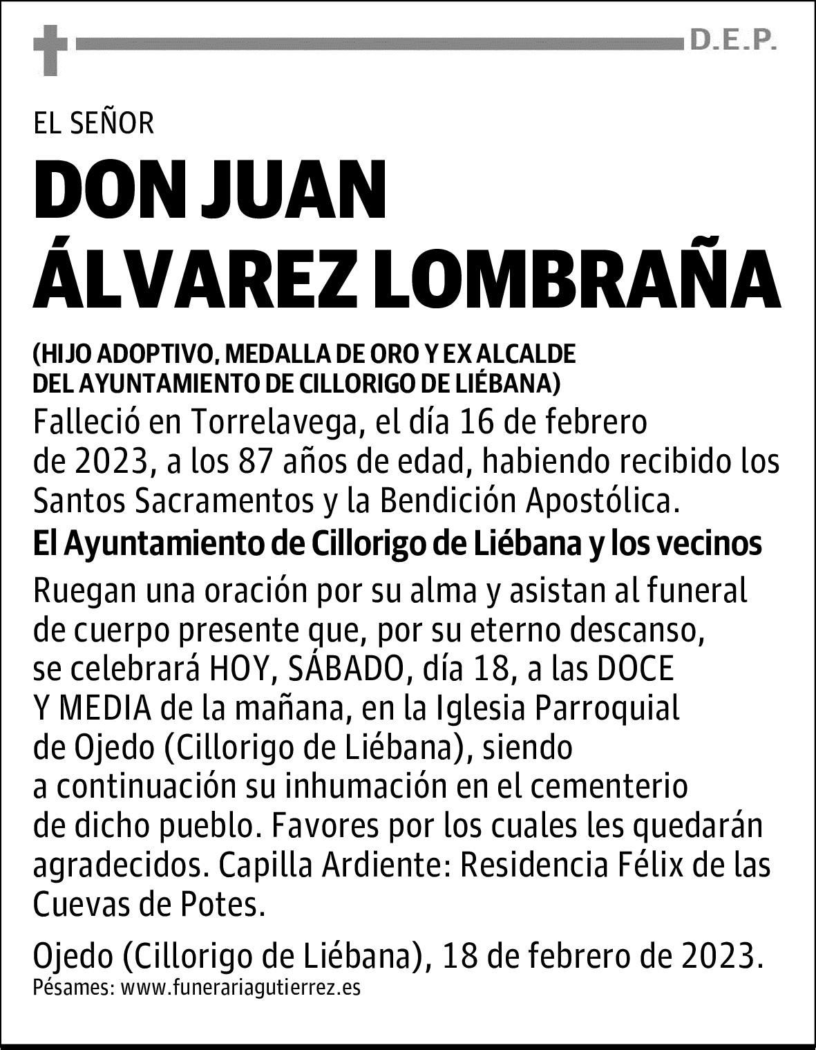 DON JUAN ÁLVAREZ LOMBRAÑA