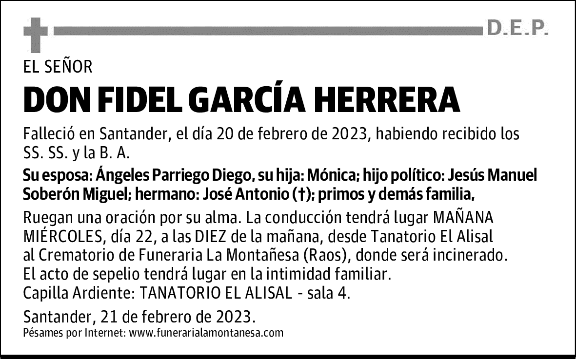 DON FIDEL GARCÍA HERRERA
