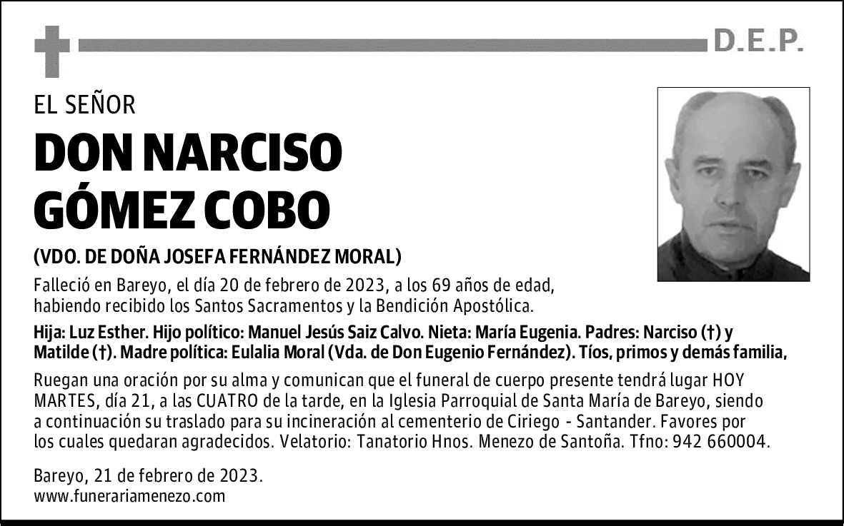 DON NARCISO GÓMEZ COBO