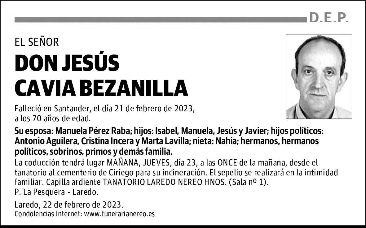 DON JESÚS CAVIA BEZANILLA