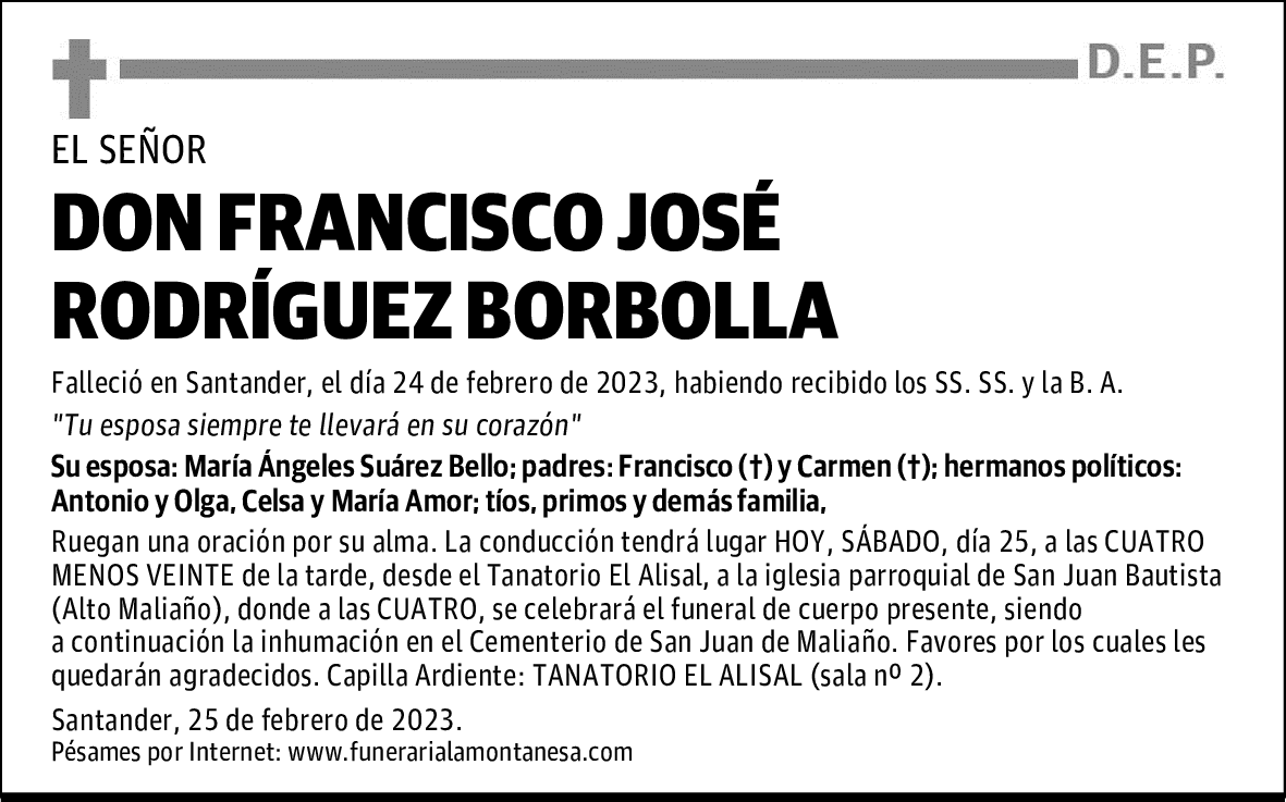DON FRANCISCO JOSÉ RODRÍGUEZ BORBOLLA