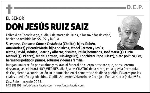 DON JESÚS RUIZ SAIZ