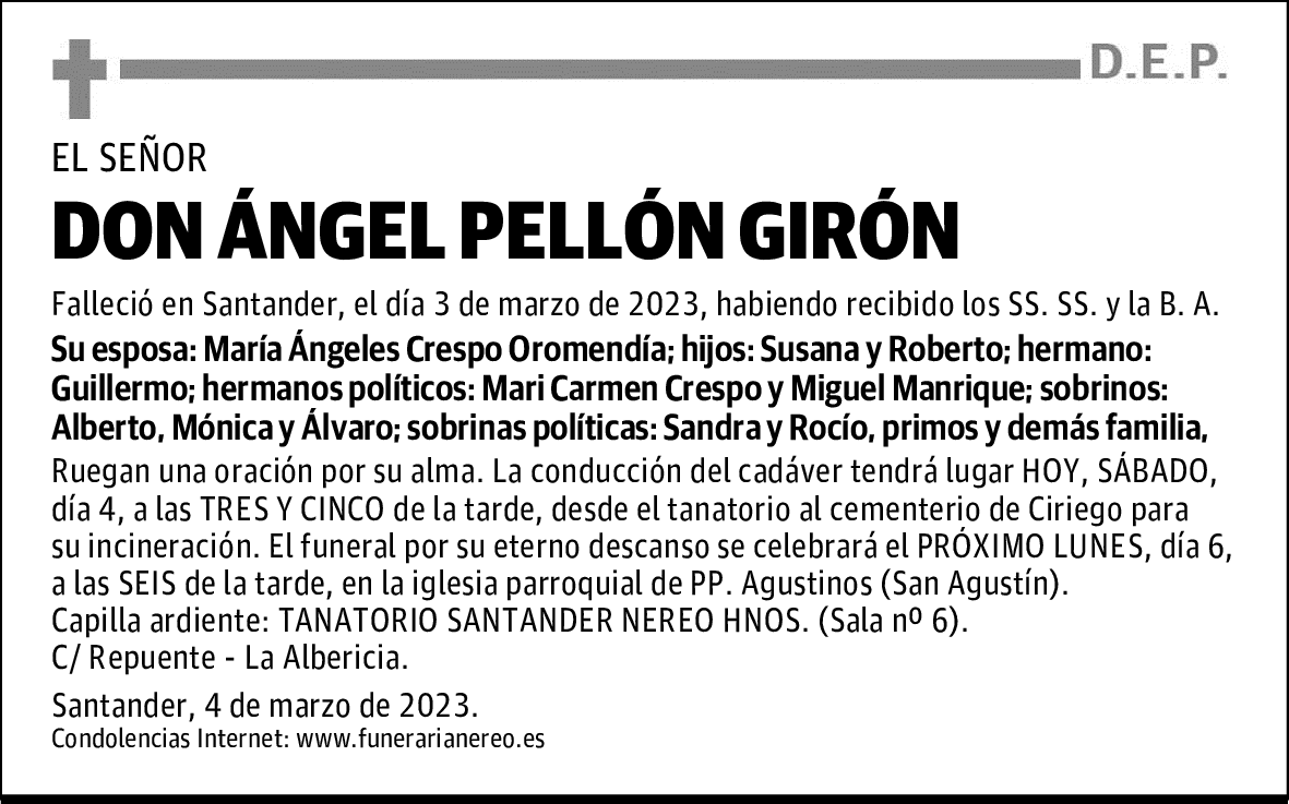 DON ÁNGEL PELLÓN GIRÓN