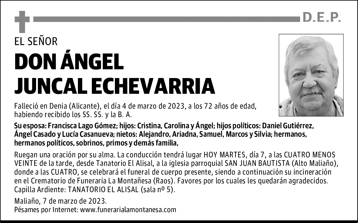 DON ÁNGEL JUNCAL ECHEVARRIA