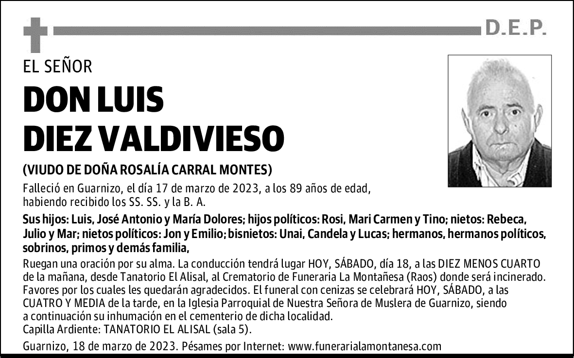 DON LUIS DIEZ VALDIVIESO