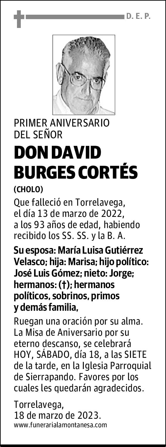 DON DAVID BURGES CORTÉS