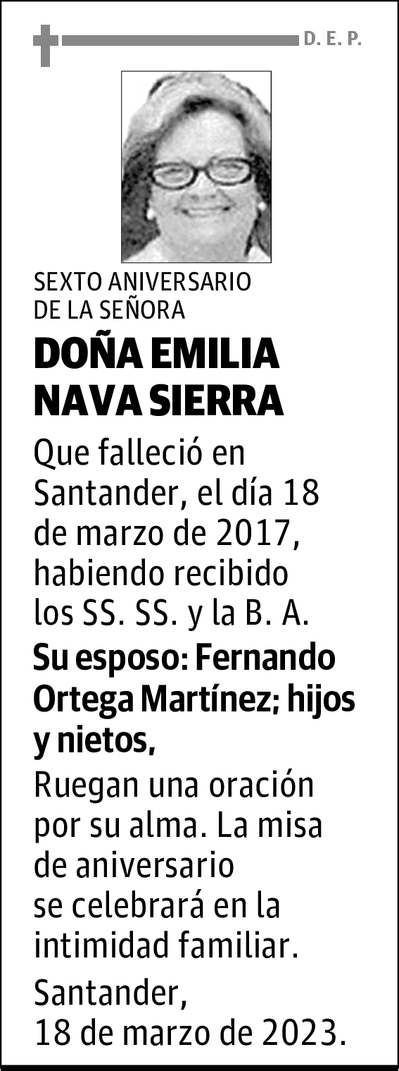 DOÑA EMILIA NAVA SIERRA