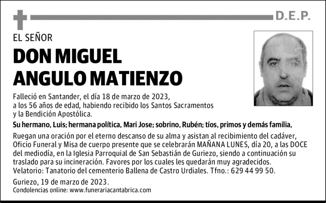 DON MIGUEL ANGULO MATIENZO