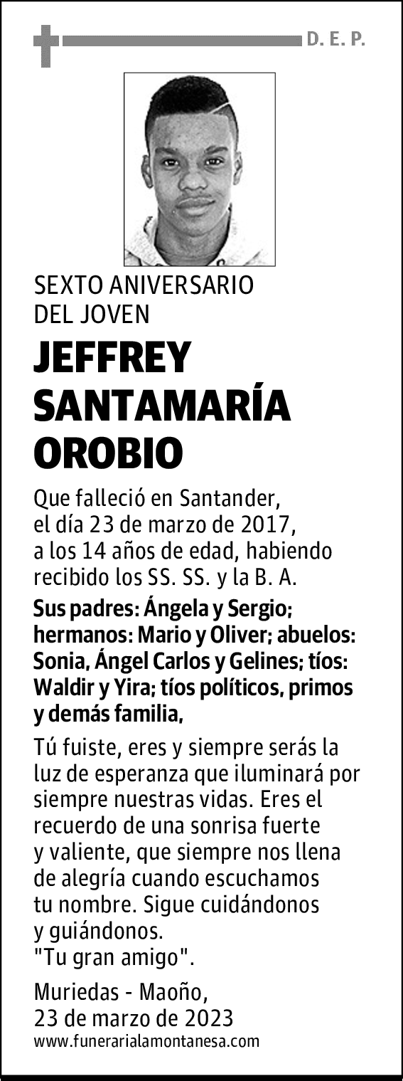 JEFFREY SANTAMARÍA OROBIO