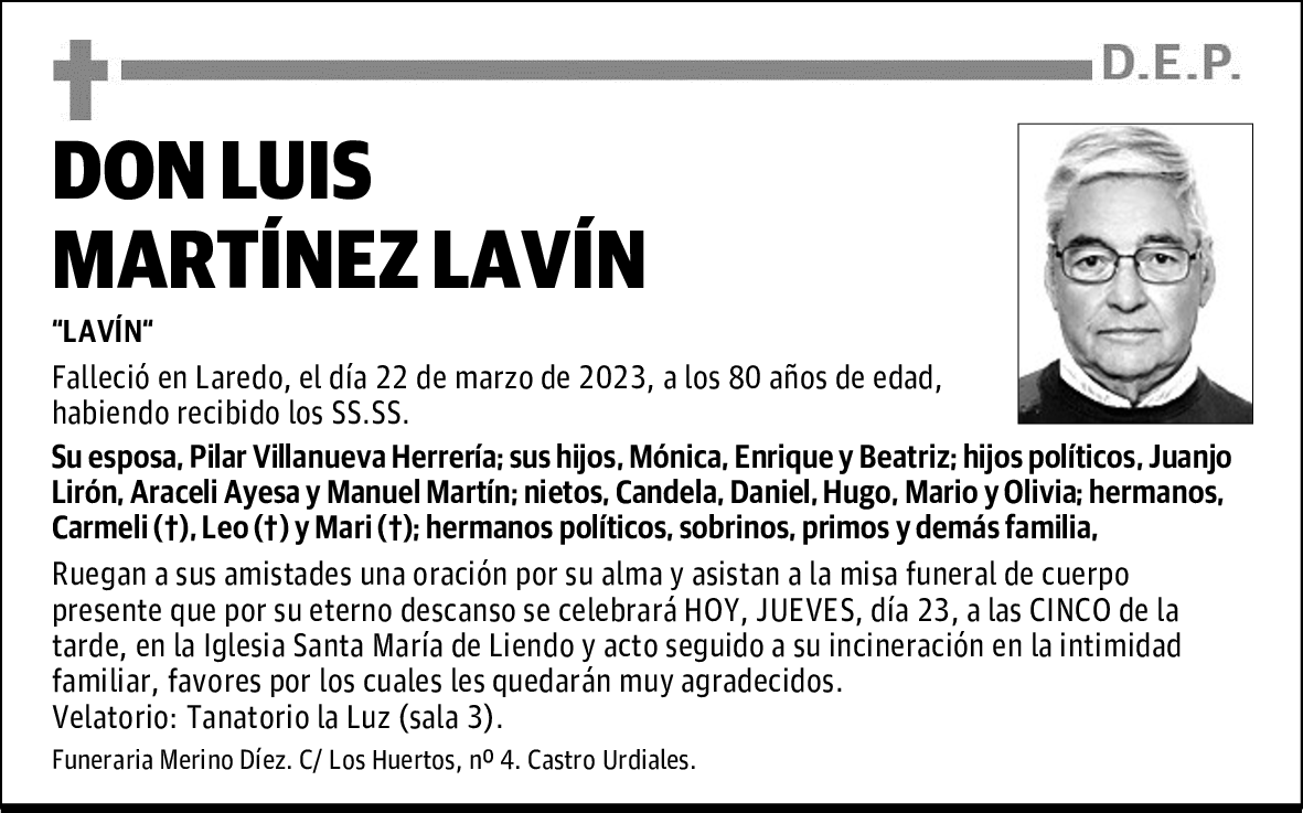 DON LUIS MARTÍNEZ LAVÍN