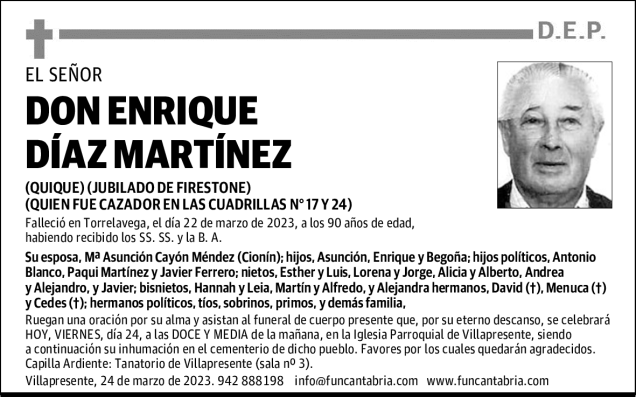 DON ENRIQUE DÍAZ MARTÍNEZ