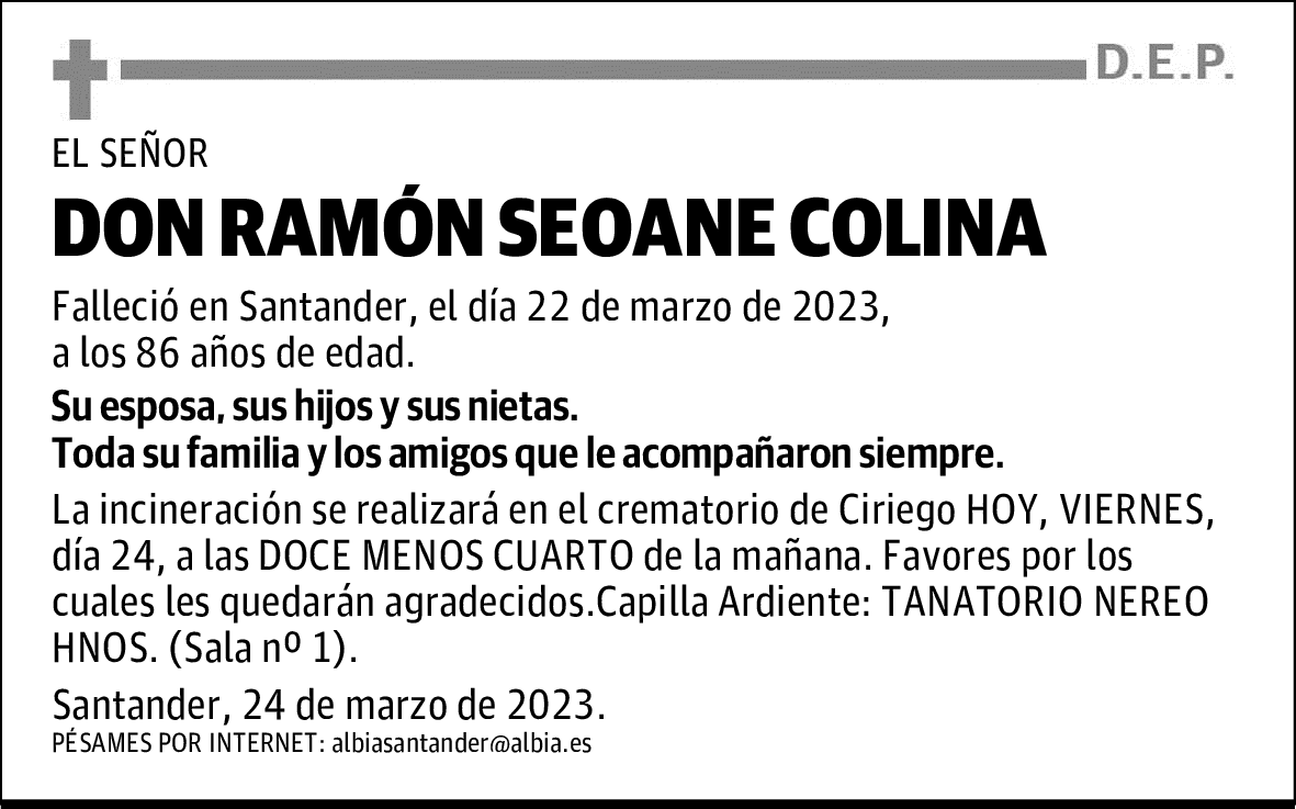 DON RAMÓN SEOANE COLINA