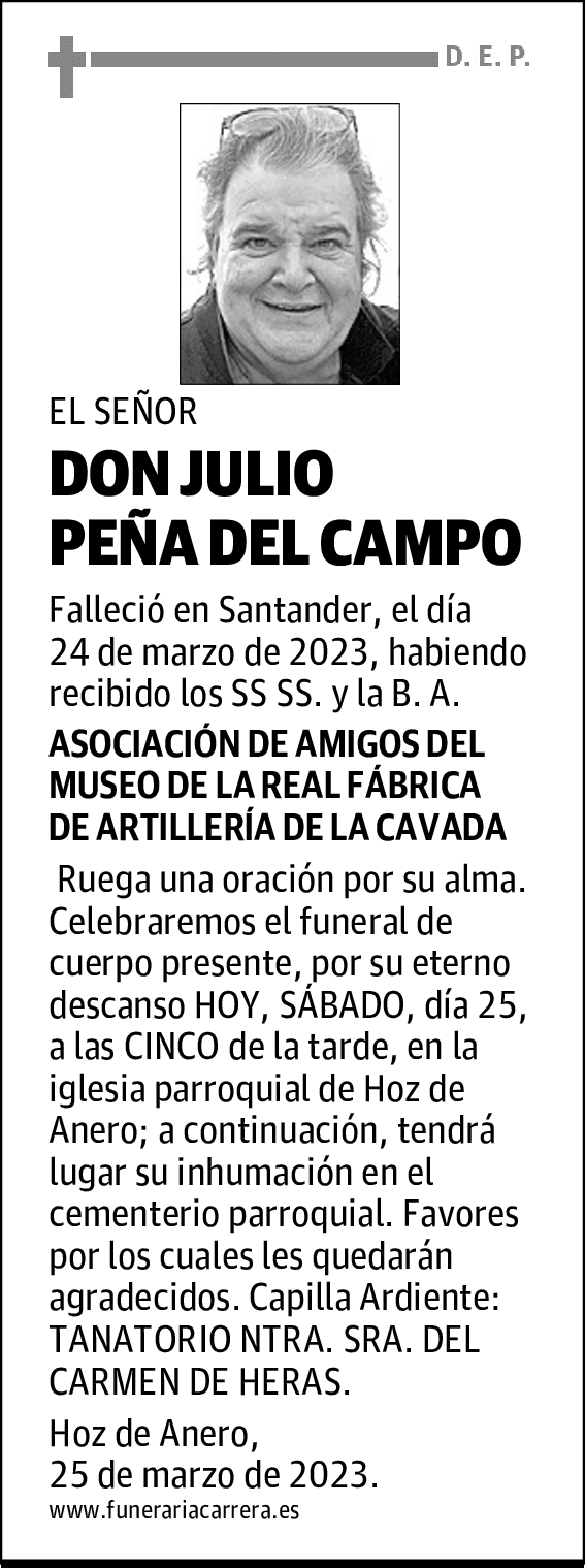 DON JULIO PEÑA DEL CAMPO