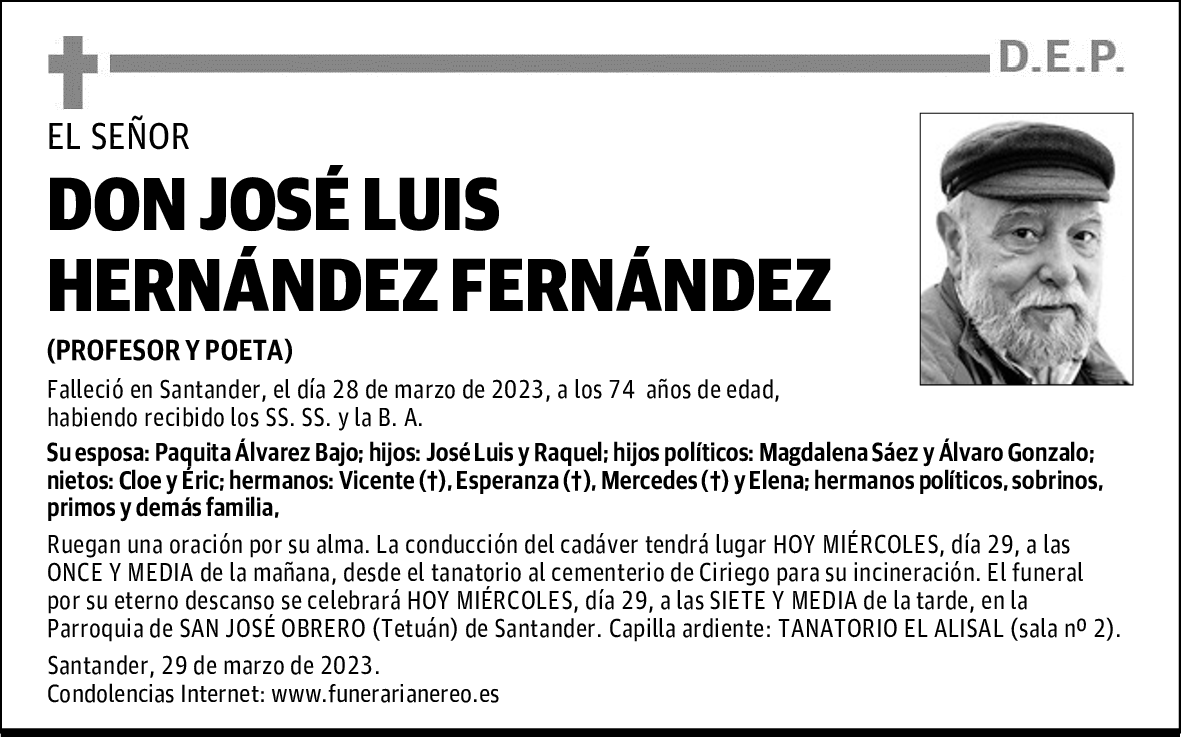 DON JOSÉ LUIS HERNÁNDEZ FERNÁNDEZ