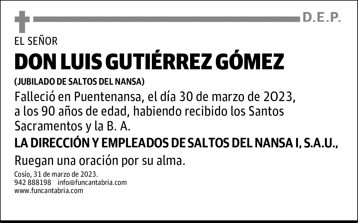 DON LUIS GUTIÉRREZ GÓMEZ
