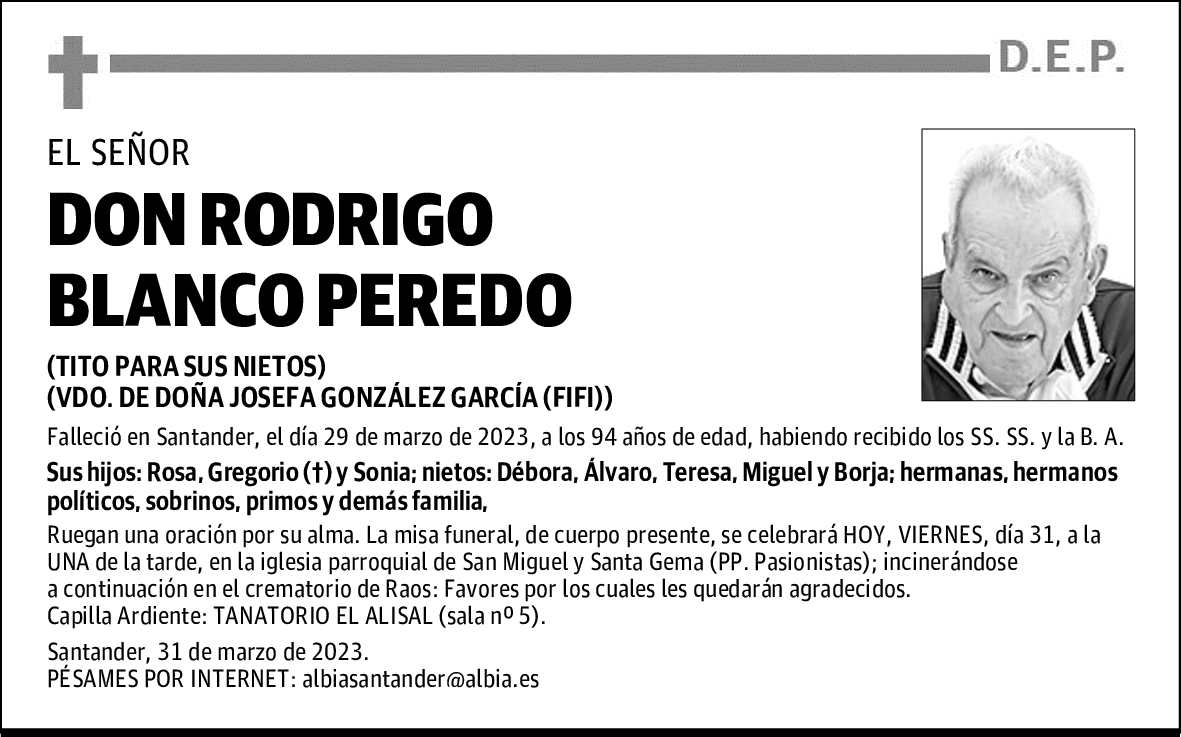 DON RODRIGO BLANCO PEREDO